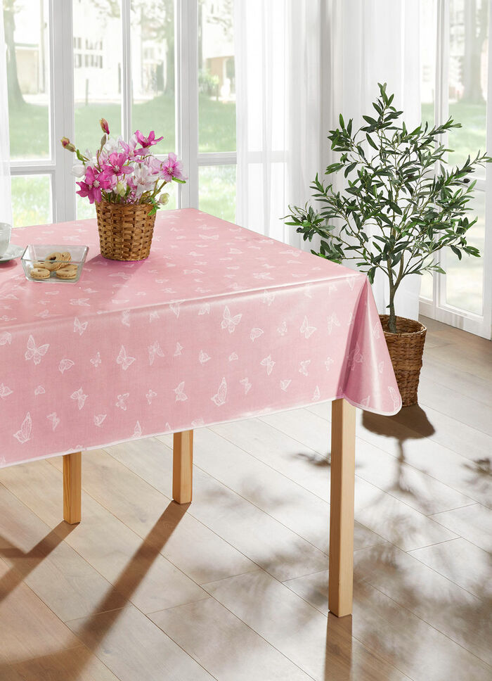 Abwaschbare Wachstuch-Tischdecke ROSÉ