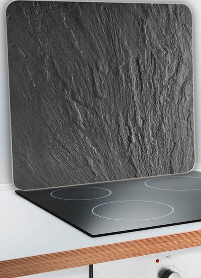 Wenko Wandblende aus Glas, Schiefer 