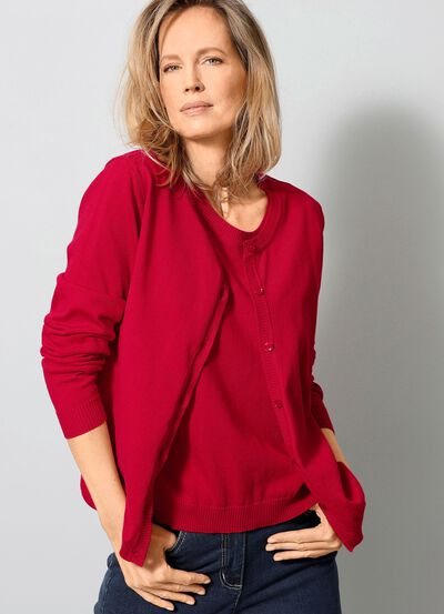 Strickjacke aus reiner Baumwolle 