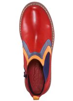 Gemini Stiefelette mit dekorativem Einsatz ROT-BUNT