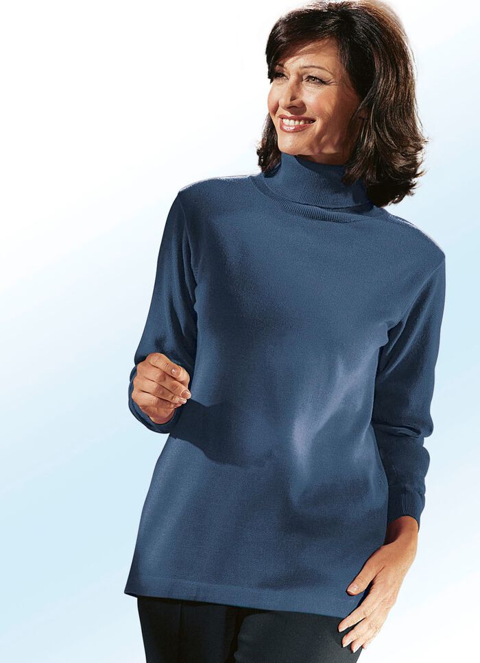 Kombifreundlicher Pullover RAUCHBLAU