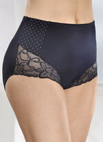 Dreierpack Slips mit Spitzeneins&auml;tzen 