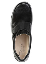 ELENA EDEN, komfortable Damen-Slipper, Weite K, mit herausnehmbarem Fu&szlig;bett SCHWARZ