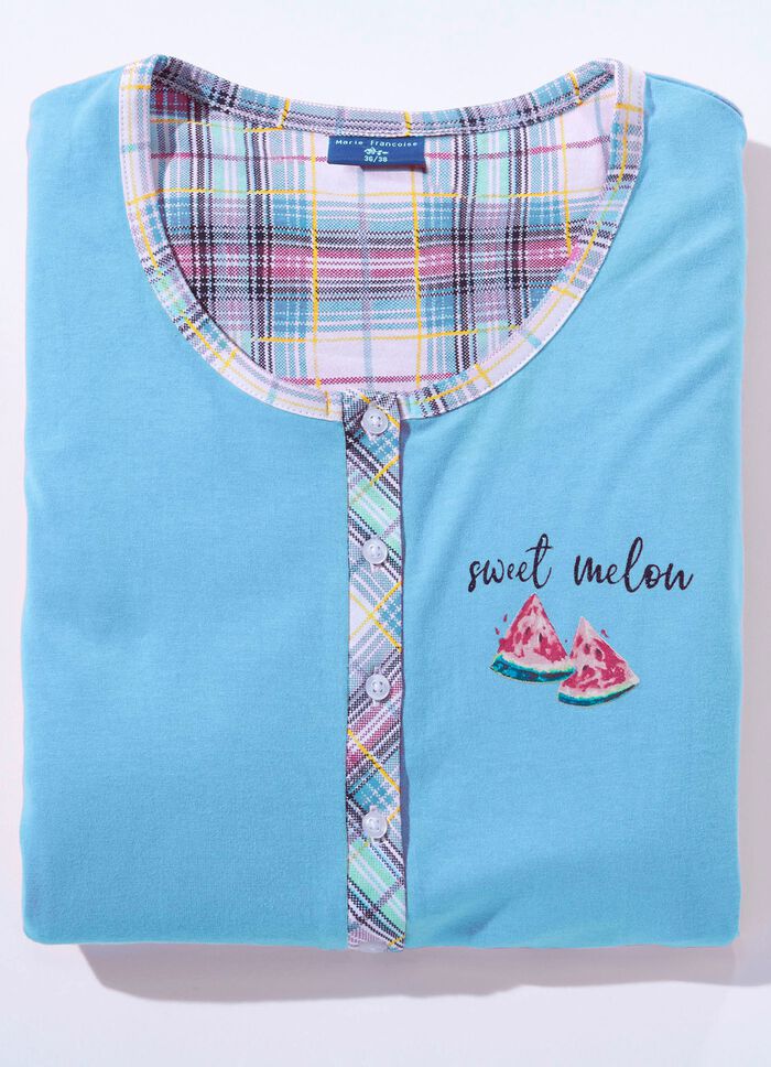 Zweierpack Nachthemden aus nachhaltigem Baumwollanbau mit Knopfleiste 