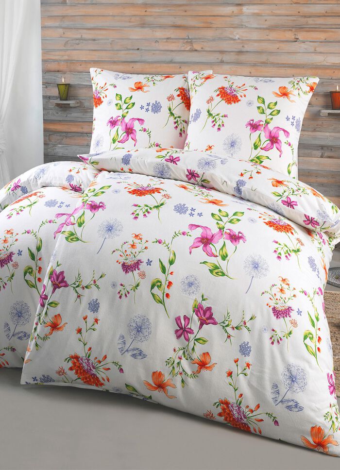 Bierbaum Bettw&auml;sche-Garnitur mit traumhaftem Bl&uuml;tendessin 