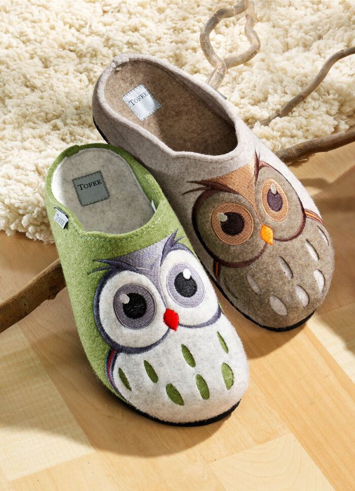 Damen-Hausschuh aus echtem Naturwollfilz 