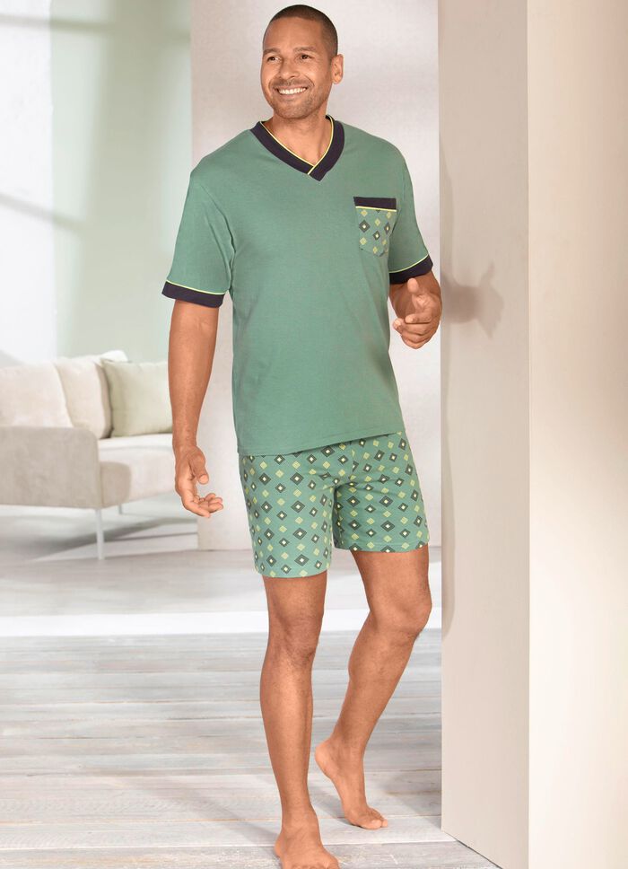 Shorty mit V-Ausschnitt 