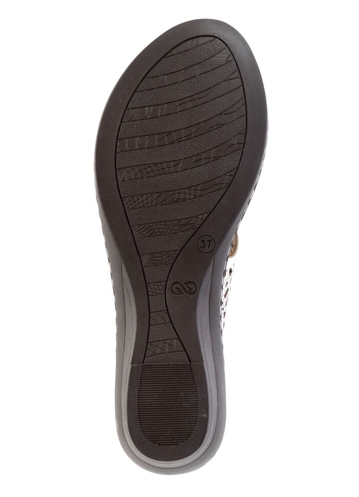 ELENA EDEN, sommerliche Damen-Pantoletten, aus Leder WEISS