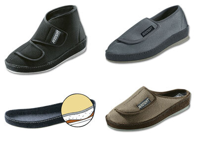 Klima-Klettschuh mit durchgehender, patentierter Filzschalensohle 