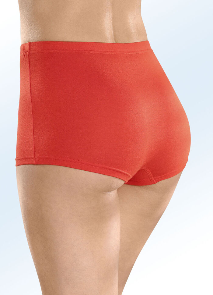 Viererpack Pants mit Gummizug im Bund 2X PAPAYA, 2X SCHWARZ
