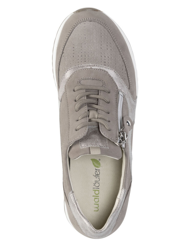 Waldl&auml;ufer, bequeme Damen-Schn&uuml;rschuhe, Weite H, mit herausnehmbarem Fu&szlig;bett TAUPE-BRONZE