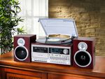 Trevi TT 1072 DAB Nostalgie-Stereoanlage mit DAB+ BRAUN