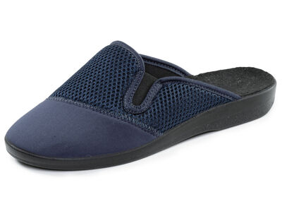 Leichte Herren-Hausschuhe, mit Gummizug 