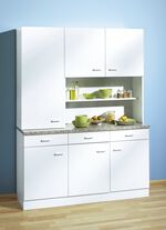 Buffetschrank mit melaminharzbeschichteter Oberfl&auml;che WEISS