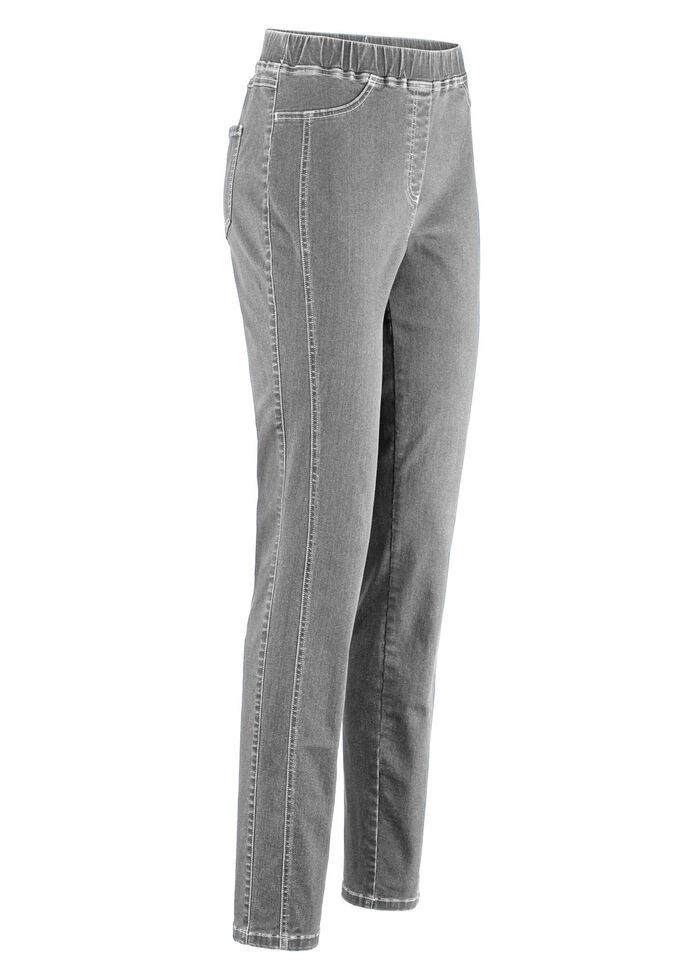 Jeans in komfortabler Schlupfform GRAU