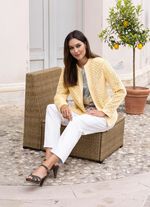 Blazer aus Veloursleder-Imitat 