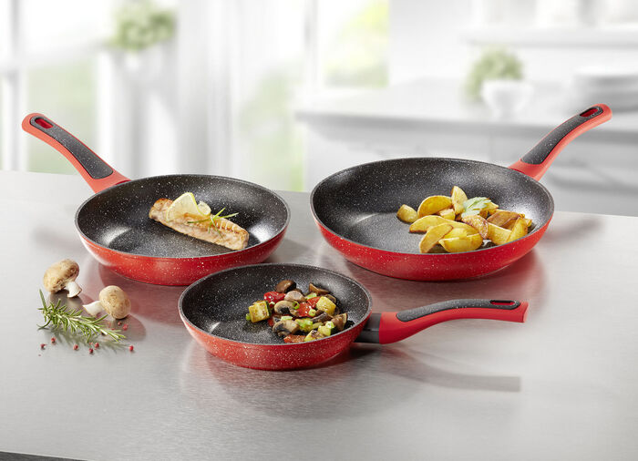 Ultra kratzfestes Granit Royal-Pfannen-Set, 3-teilig 