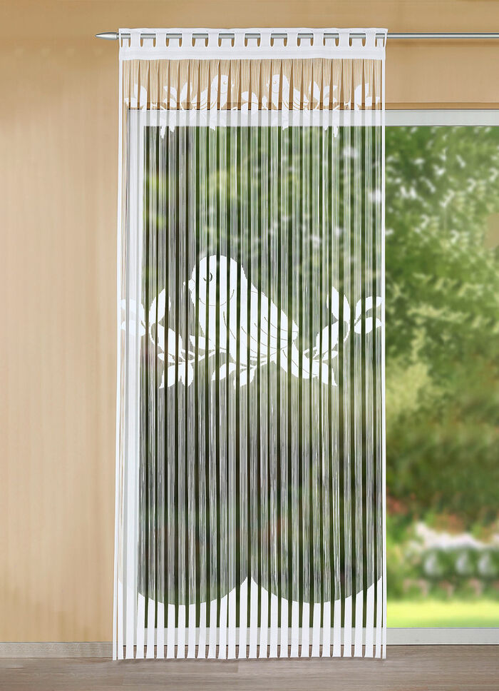 Fadenstore für Gardinenschiene und -stange WEISS