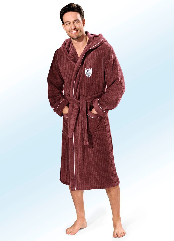 Bademantel mit Kapuze 