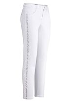Edel-Jeans mit effektvollen Strasssteinen 