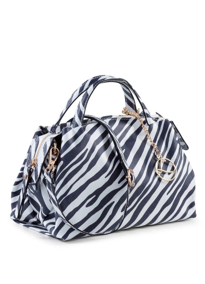 Laurina Tasche mit Zebra-Dessin 