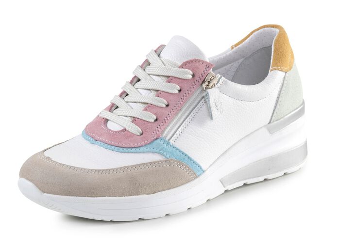 ELENA EDEN Sneaker in bunten Pastellt&ouml;nen WEISS-BUNT