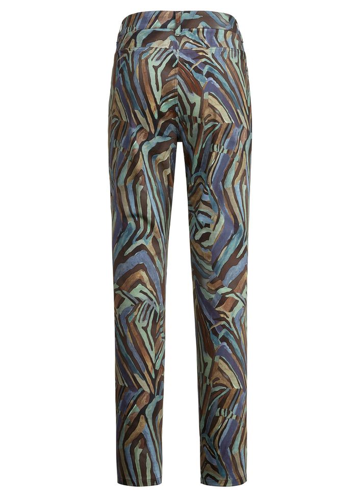 Hose mit r&uuml;ckw&auml;rtigen Dehnbundeins&auml;tzen 