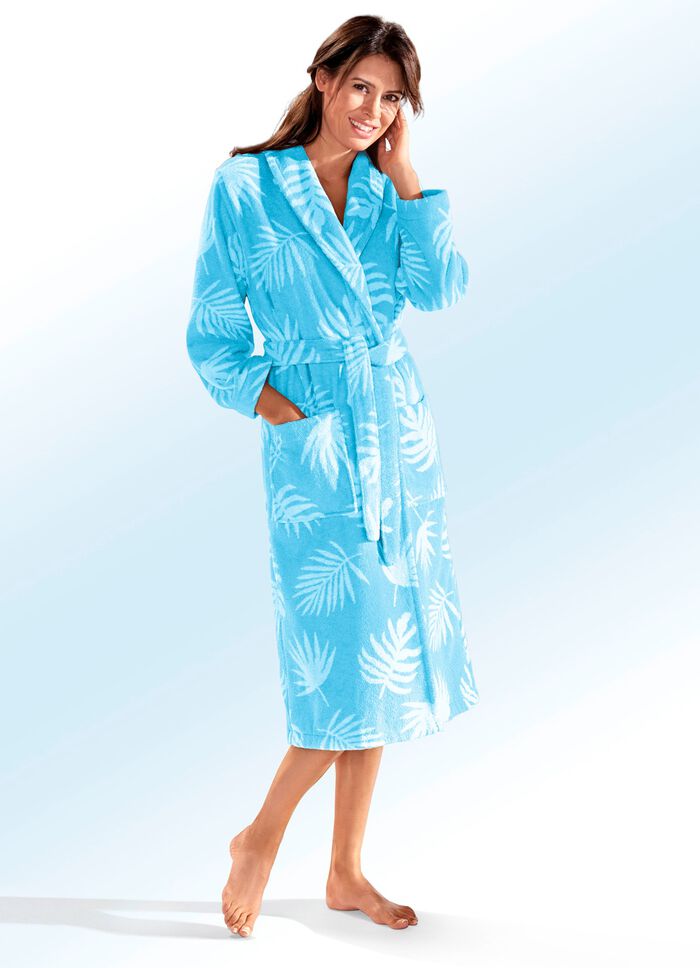 Bademantel in wadenlanger Form 