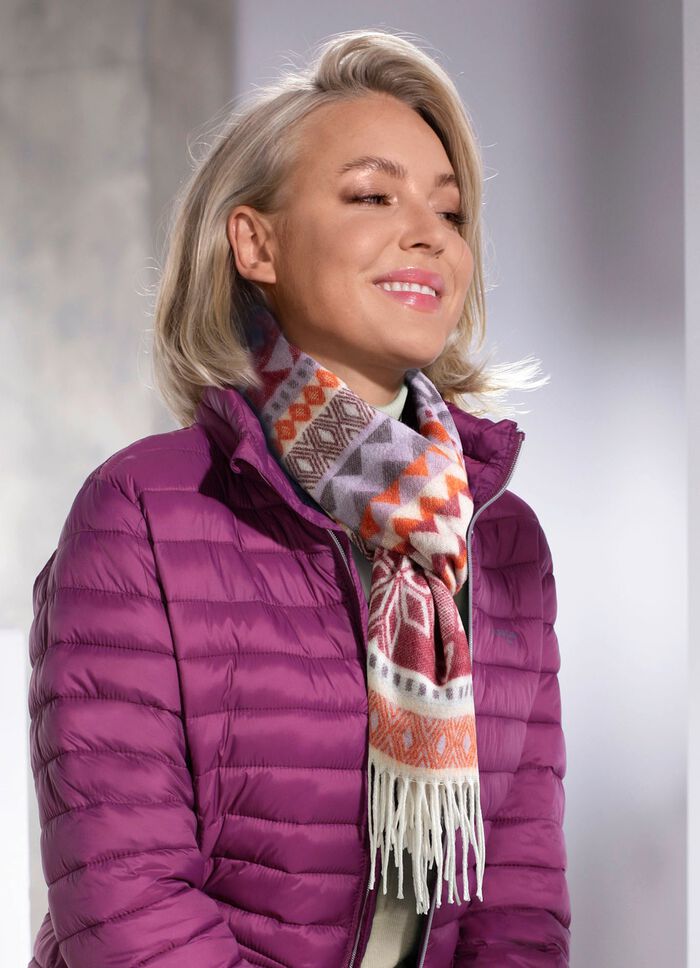 Schal mit grafischem Dessin 