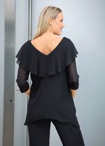 Kombination, 2 tlg. mit funkelnden Zierperlen 