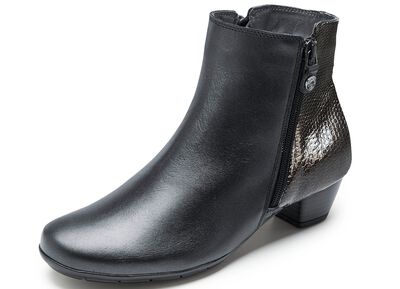 ELENA EDEN, elegante Damen-Stiefeletten, Weite G, mit herausnehmbarem Fu&szlig;bett 