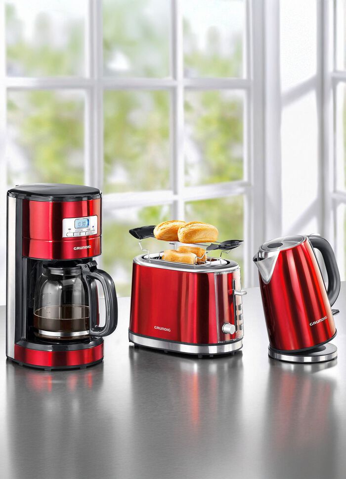 Grundig Fr&uuml;hst&uuml;cksserie aus hochwertig lackiertem Edelstahl 