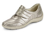 Waldläufer Slipper mit praktischem Klettverschluss MATTGOLD