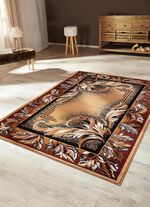 Br&uuml;cken, Teppiche und Bettumrandung mit floralem Dessin BEIGE BORD&Uuml;RE