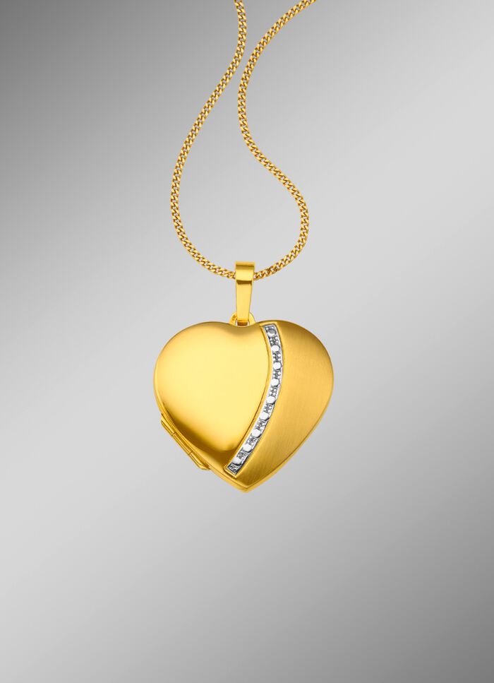 Anh&auml;nger Herz-Medaillon 