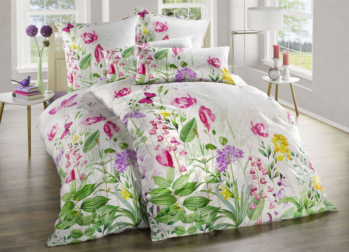 Bettwäsche-Garnitur mit eindrucksvollen Motiven 