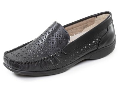 ELENA EDEN, sommerliche Damen-Slipper, Weite H, mit herausnehmbarem Fu&szlig;bett 