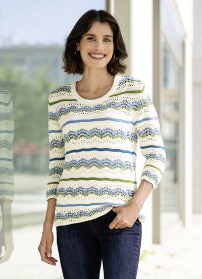 Pullover in Ringeldessin 