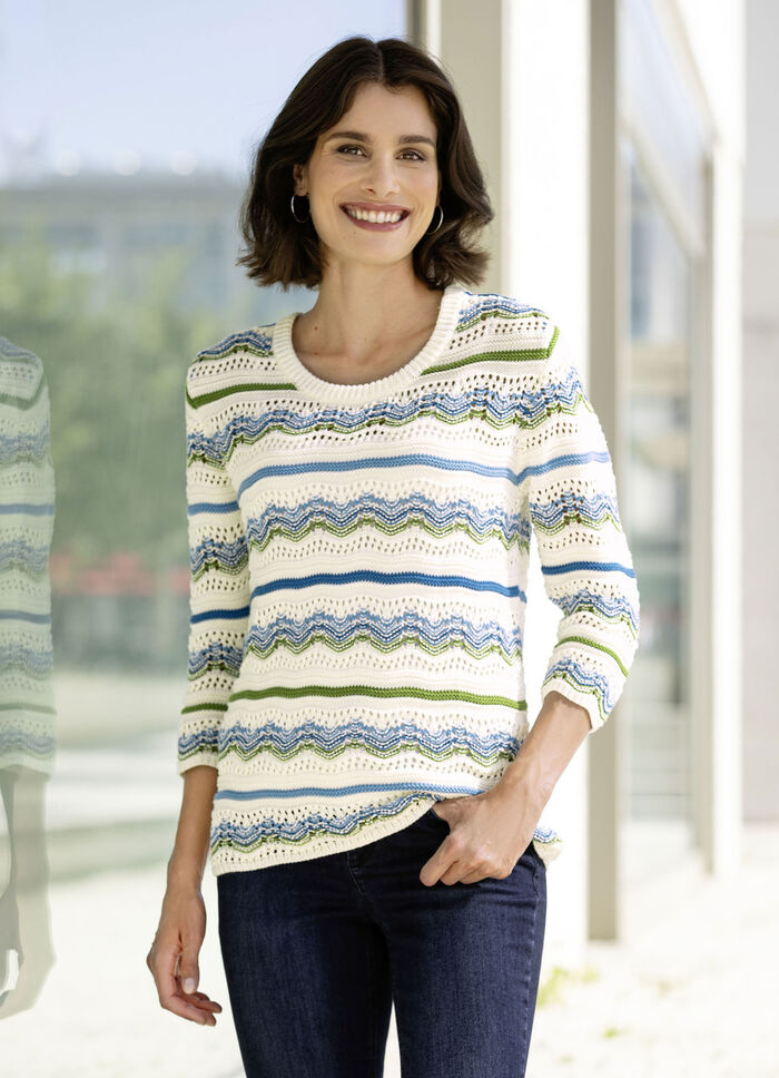 Pullover in Ringeldessin 