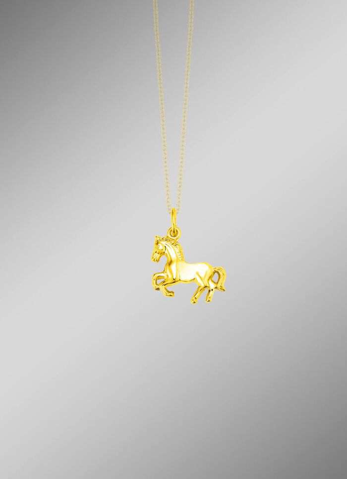 Pferde-Anh&auml;nger aus Gold 