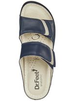 ELENA EDEN Pantolette mit Kontrast-Eins&auml;tzen MARINE