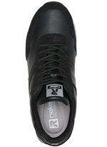 Schn&uuml;r-Sneaker mit herausnehmbarem Textilfu&szlig;bett SCHWARZ