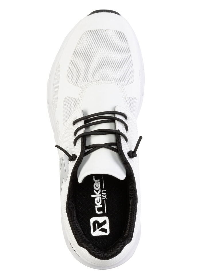 Rieker Sneaker aus teilweise beschichtetem Meshmaterial WEISS
