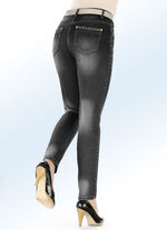 Jeans mit schönem Nietenbesatz SCHWARZ