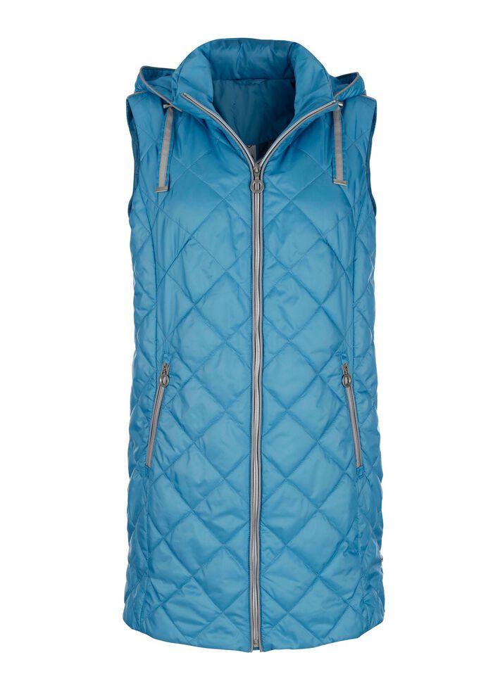 Steppweste mit dekorativem Zierband 