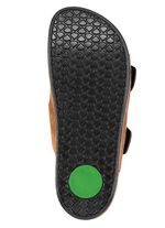 Mubb, klassische Herren-Pantoletten, Weite H, aus Leder 