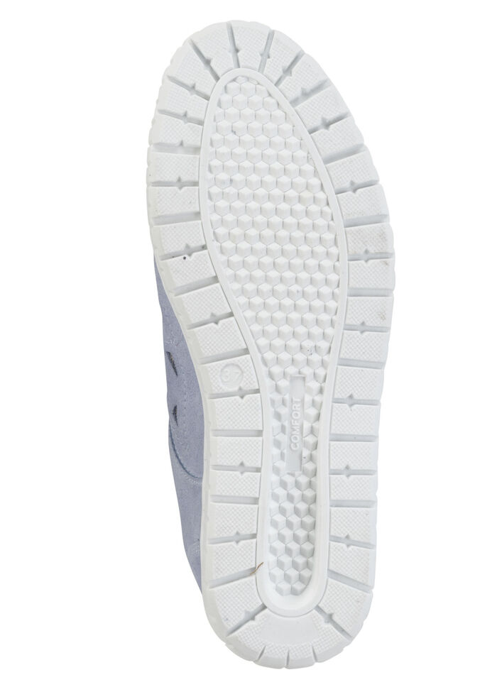 ELENA EDEN Sneaker aus Veloursleder LAVENDEL-WEISS