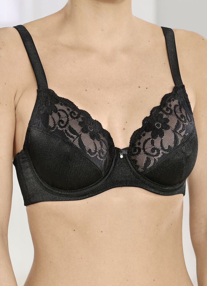 Sassa B&uuml;gel-BH mit elastischer Spitze SCHWARZ