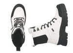 Rieker Stiefelette aus Nappaleder CREMEWEISS-SCHWARZ
