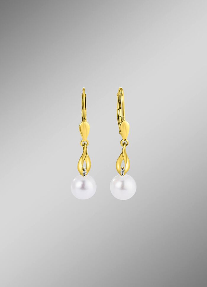 Ohrringe mit S&uuml;&szlig;wasser-Zuchtperlen 